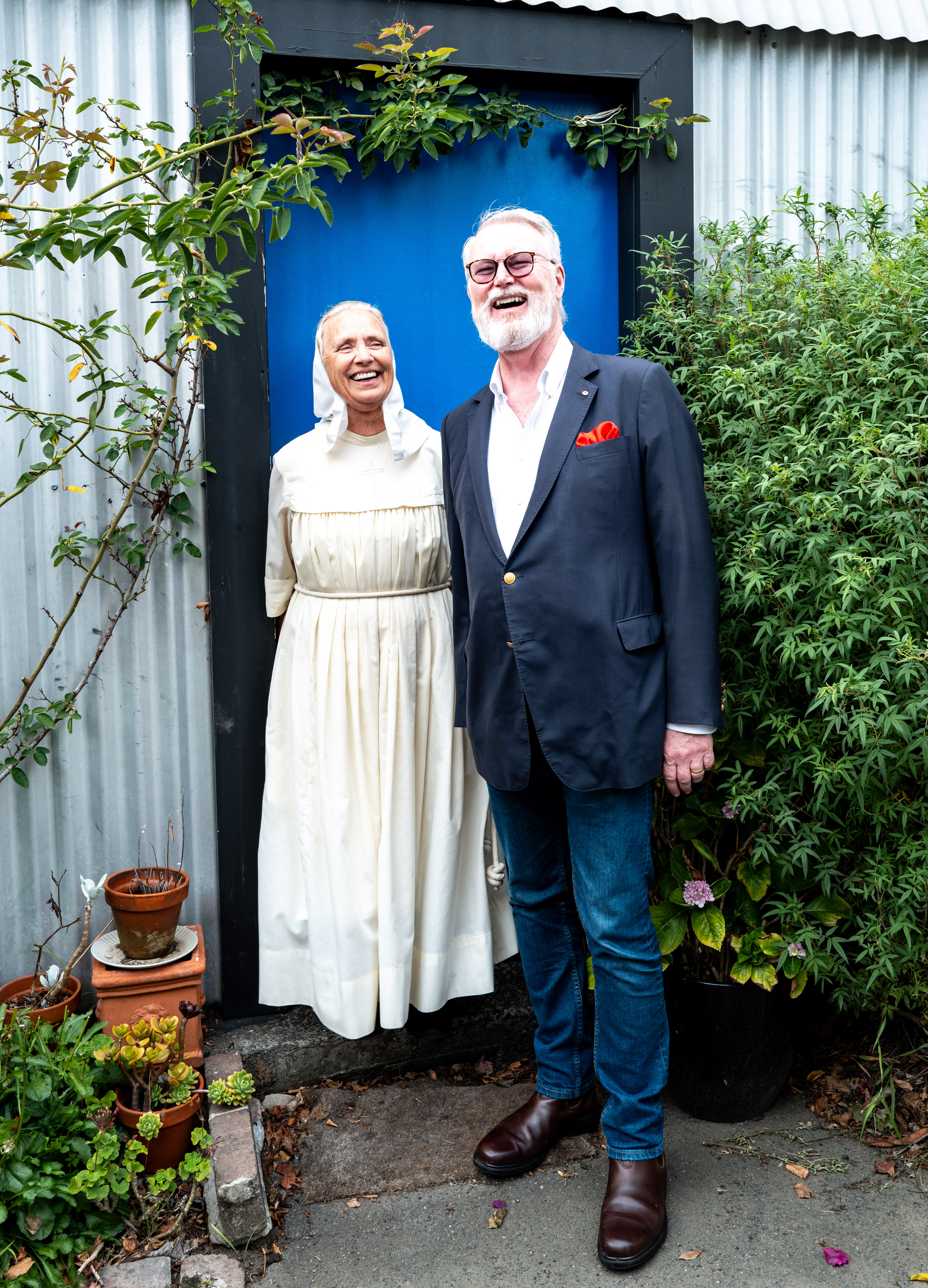 Sister Anayah and Simon Longstaff