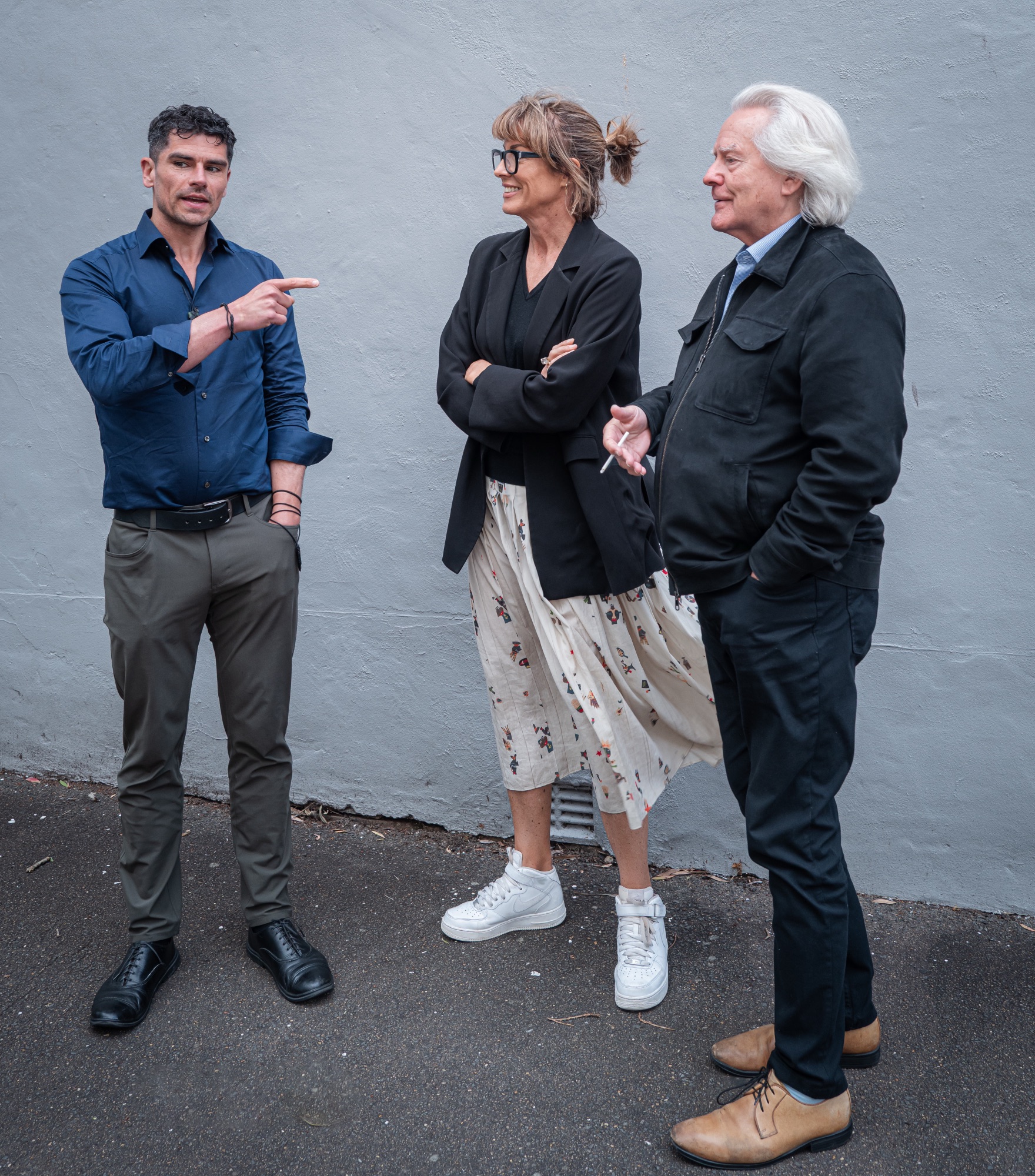 Luke Kemp, Sarah Wilson and AC Grayling in conversation